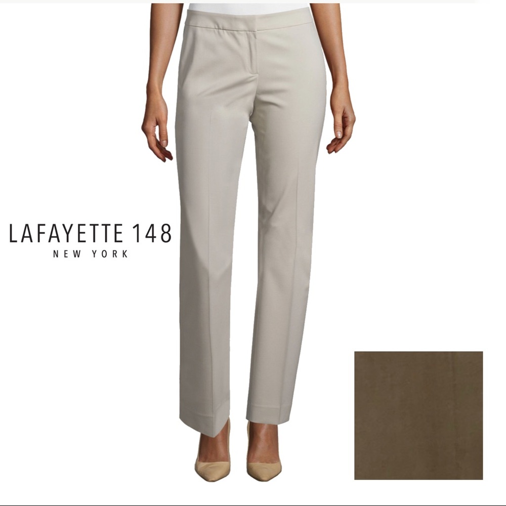 Lafayette 148 NY Womens Italian Stretch “Barrow” Suiting Pants